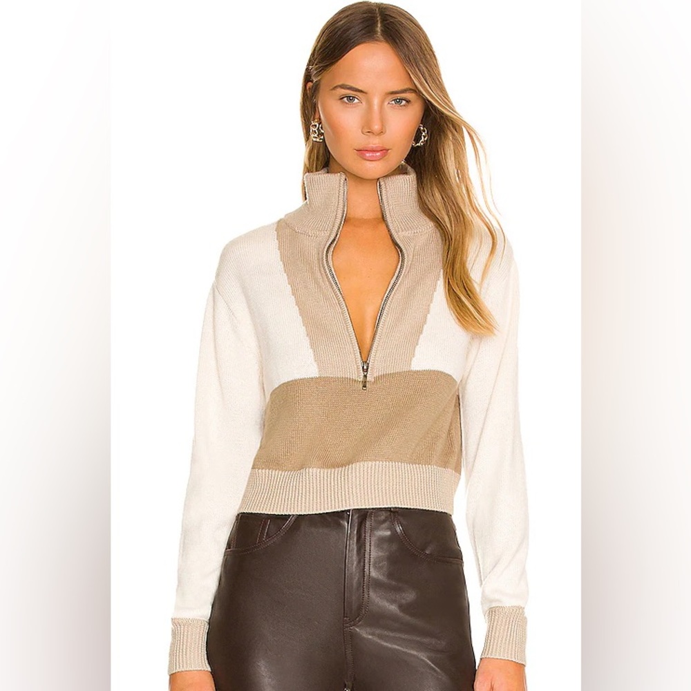 L’Academie Cheshire Half Zip Sweater from Revolve